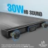 Promate StreamBar-30 Soundbar Speaker, 30W HD Bluetooth Speaker with 10W Subwoofer, Multipoint Pairing, Remote Control
